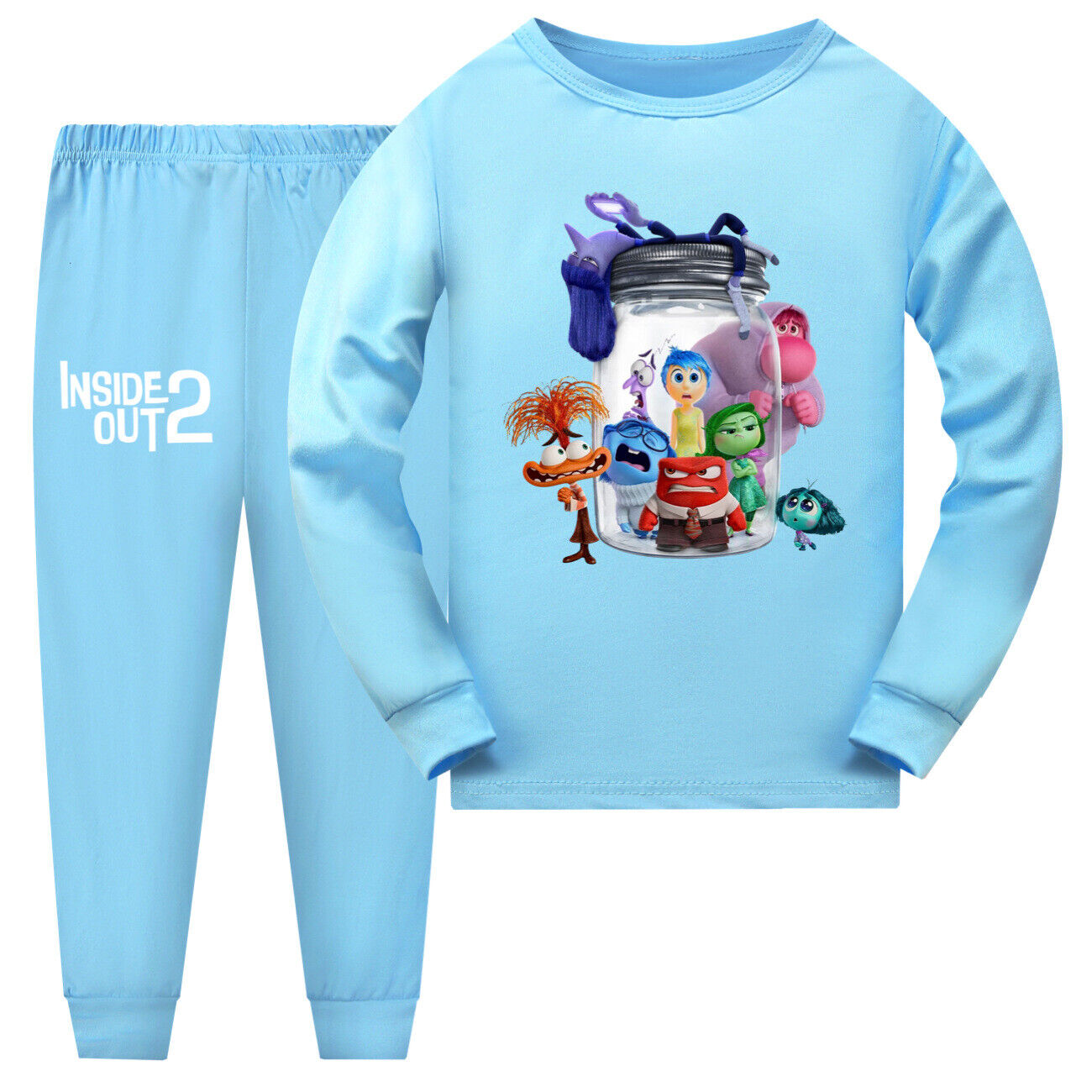 Inside Out2 Pyjamas Loungewear Sleepwear Outfits Kids Girls Boys Long Sleeve-