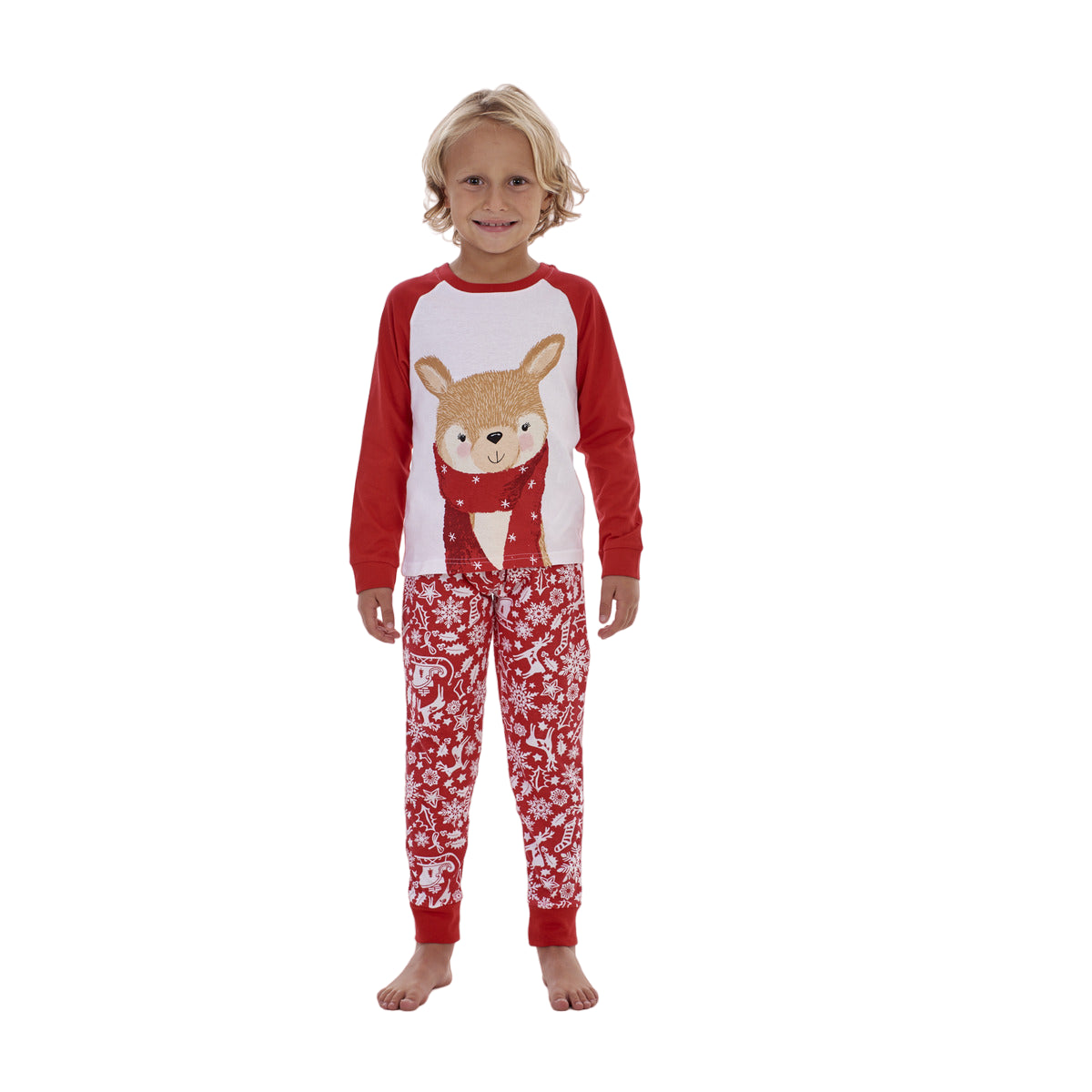 Christmas Family Matching Pyjamas XMAS Adult Kids Nightwear PJS 100% Cotton UK