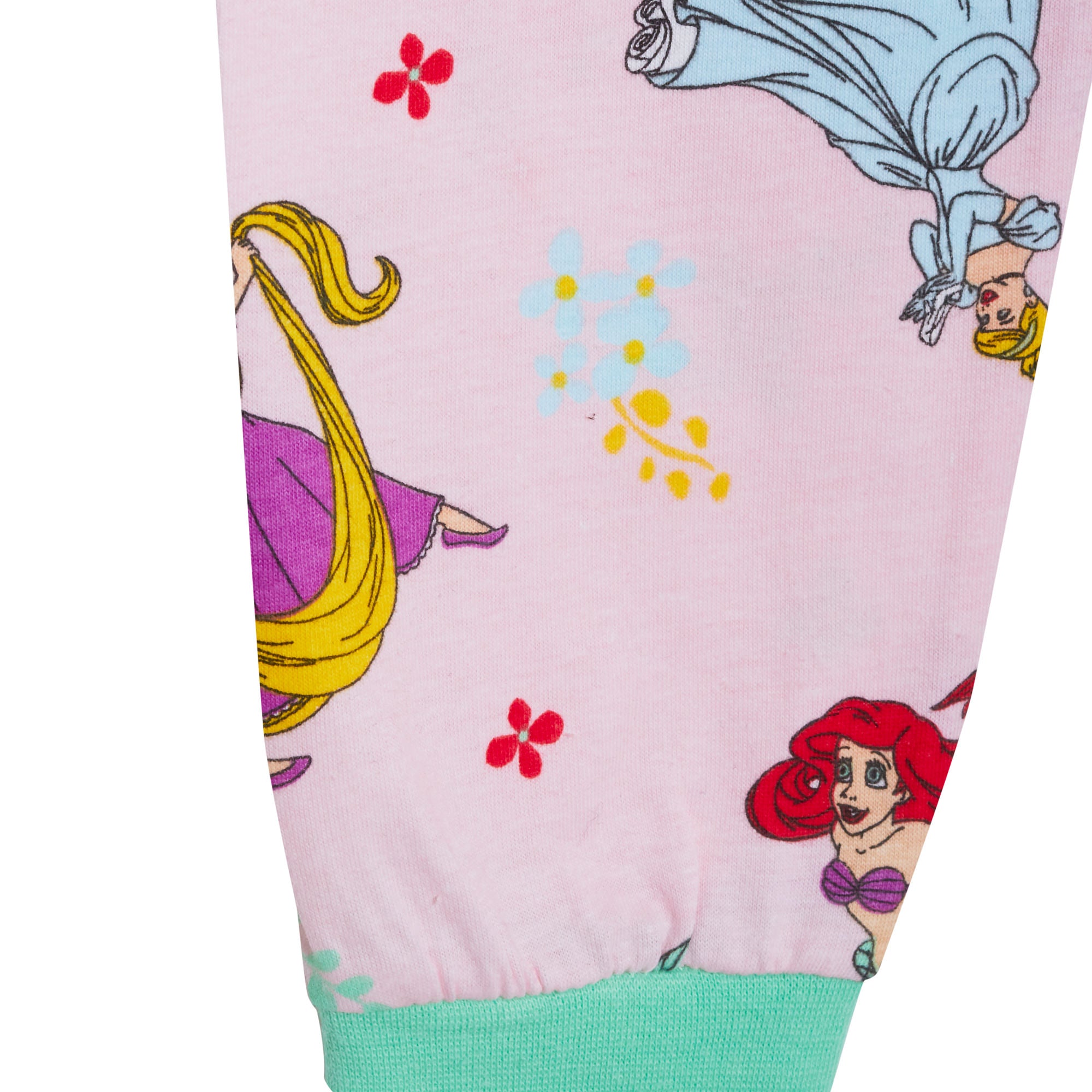Disney Princess Girls Pyjamas for Kids Full Length Pjs Set 100% Cotton Nightwear
