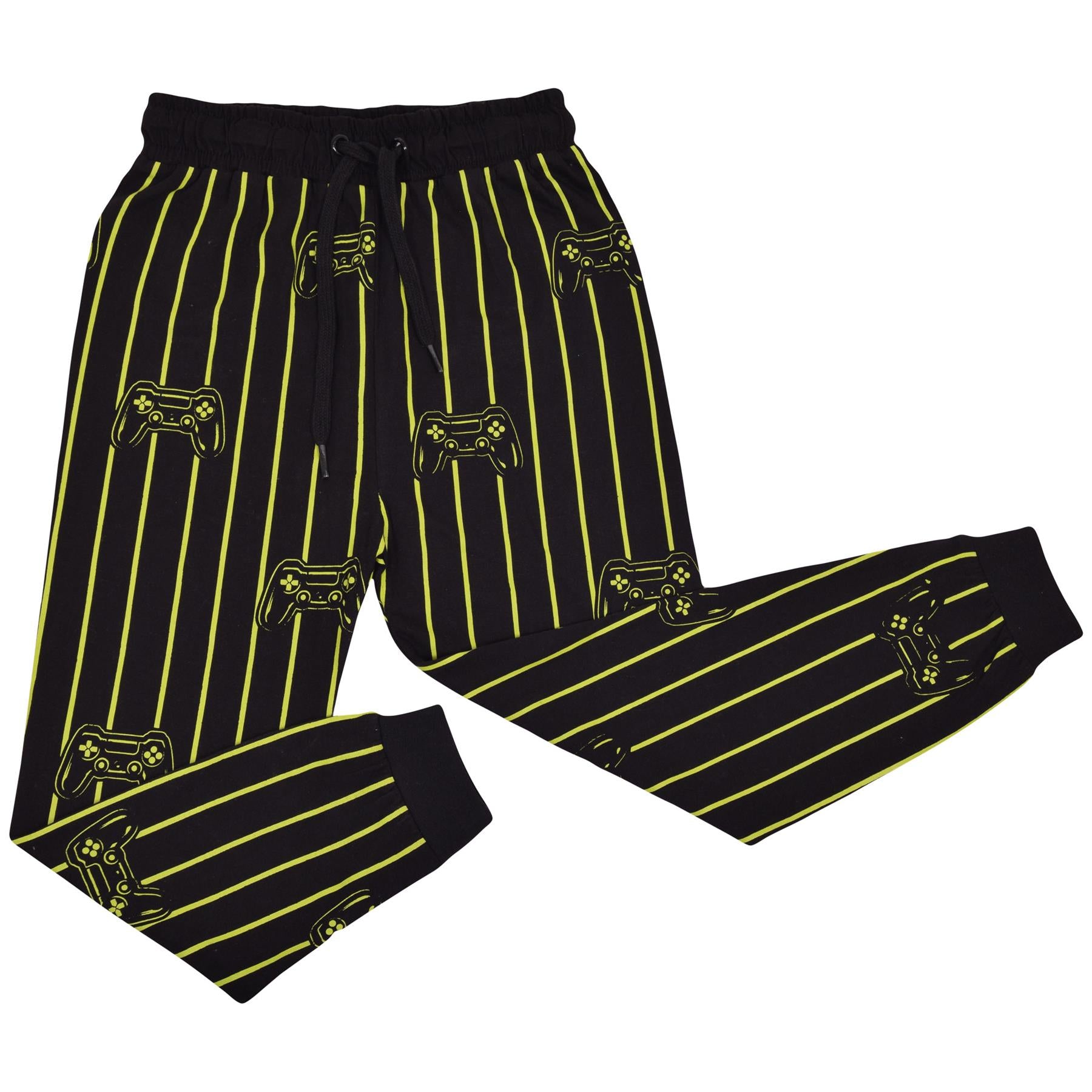 A2Z 4 Kids Gaming Mode Lime Pyjama Set Contrast T Shirt Sleepwear Pyjamas