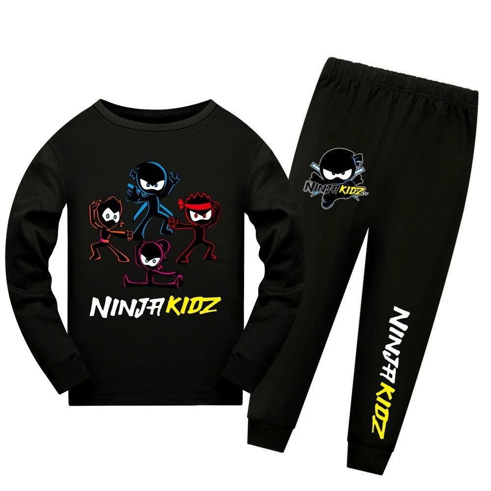 Ninja Kids Ninja Kid Long Sleeve Trousers Pajamas High Quality Suit Children Hot