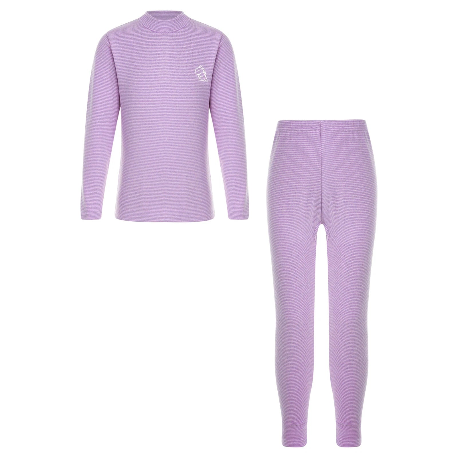 Kids Boys Girls Thermals Sets Pajamas T-shirt And Tights Suit Warm Active Home