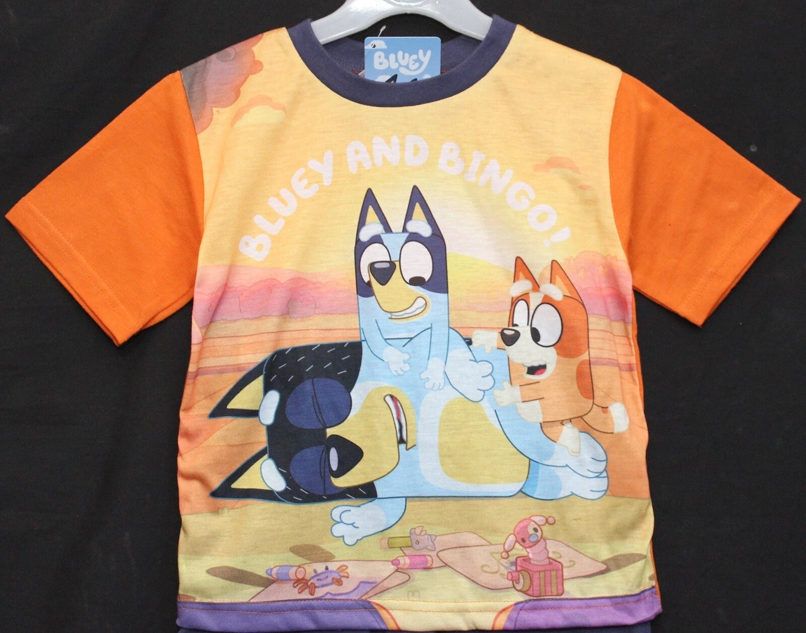 BLUEY Boy's Short Pyjamas /BLUEY & BINGO Summer/ Shorty PJs Sizes 1.5-5 years