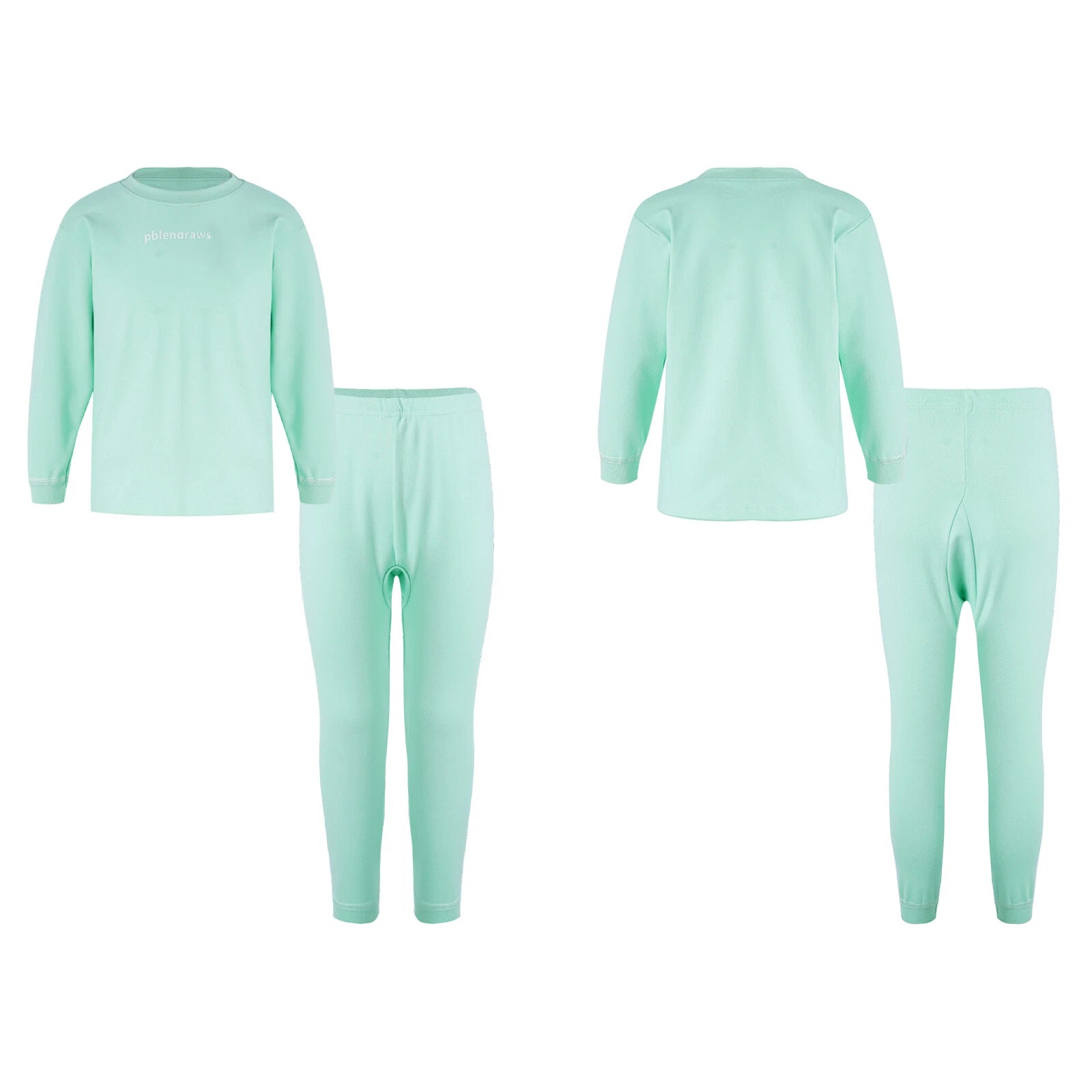 Kids Pajama Set Flannel Nightwear Soft Sleepwear Long Sleeve Homewear Fuzzy