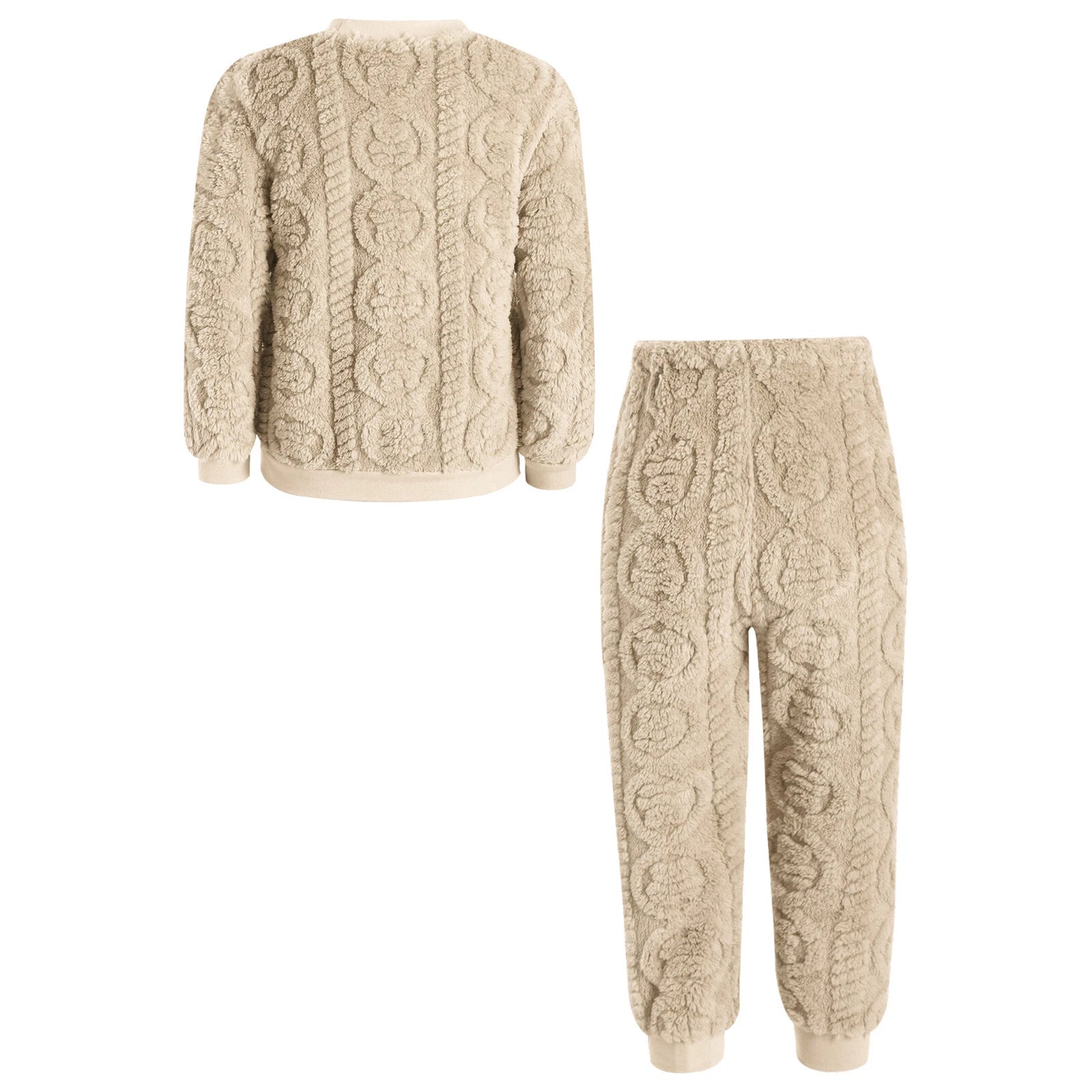 Kids Set Warm Pajamas Stand Collar Sleepwear Long Sleeve Nightwear Sleep Fancy