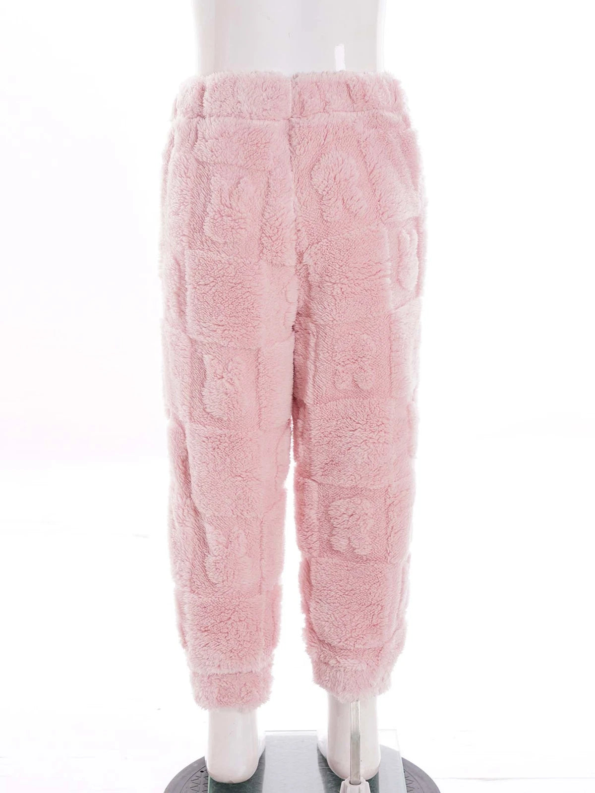 Kids Set Casual Pajamas Winter Sleepwear Elastic Waistband Top With Long Pants