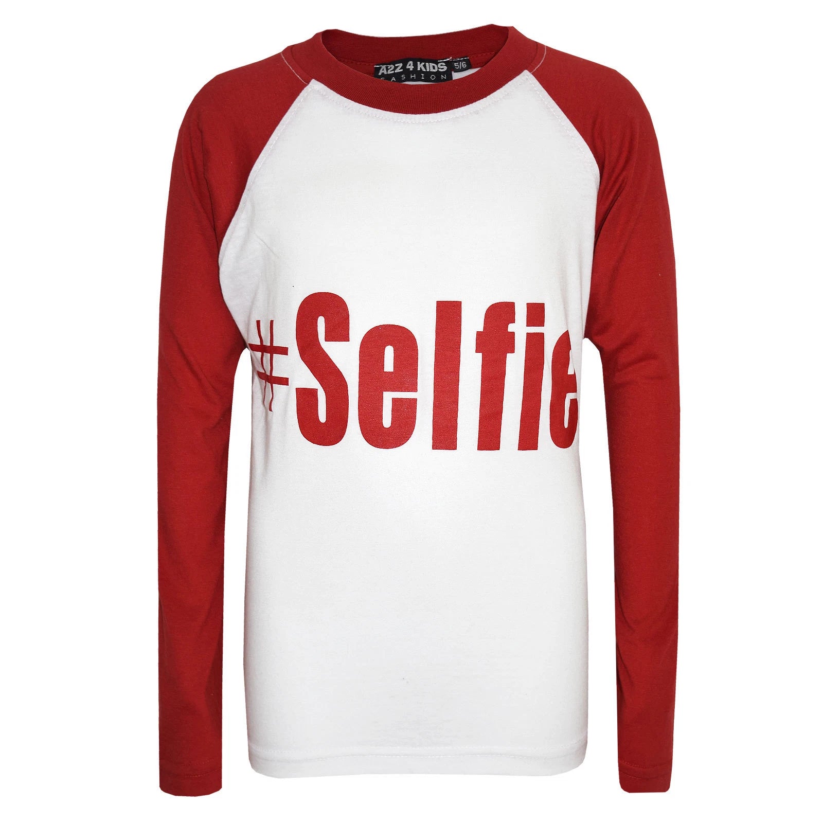 Kids Girls PJ's " #SELFIE " Printed Stylish Red Pyjamas Loungewears 5-13 Years