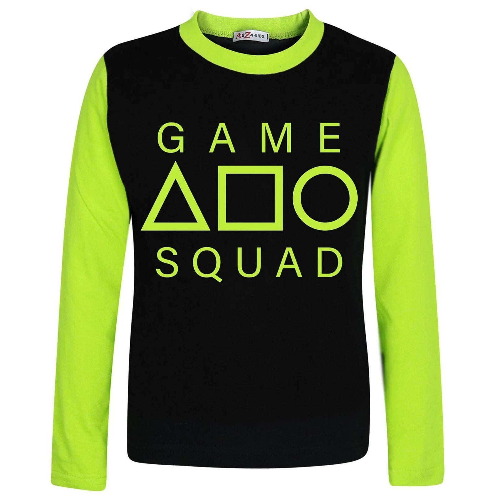 Kids Girls Lime Game Squad Cosplay Pyjamas Sleepwear PJs 2 Piece Set