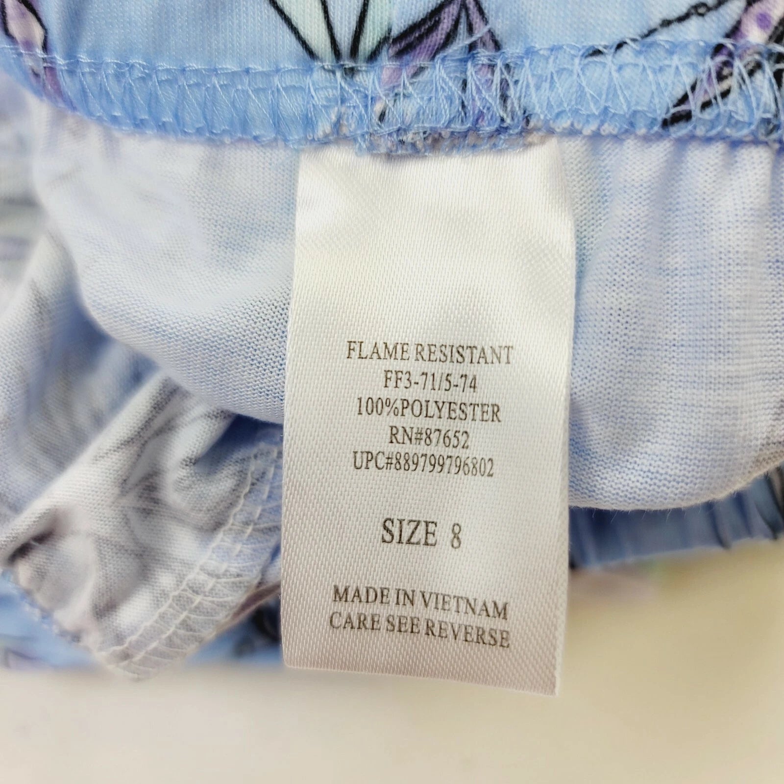 Disney's Frozen 2 Girls Size 8 Top & Bottom Pajama Set NWT