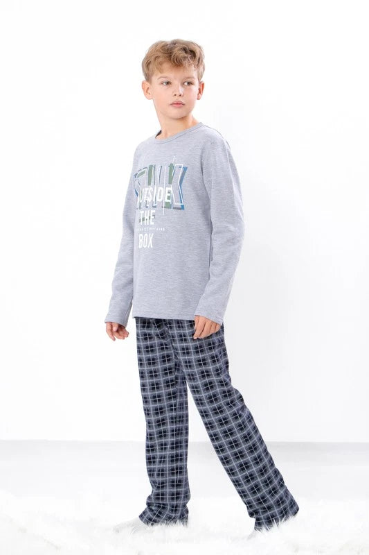 Boys’ Cotton Pajama Set – Warm, Breathable & Stylish Print, Demi-season,  Nos...