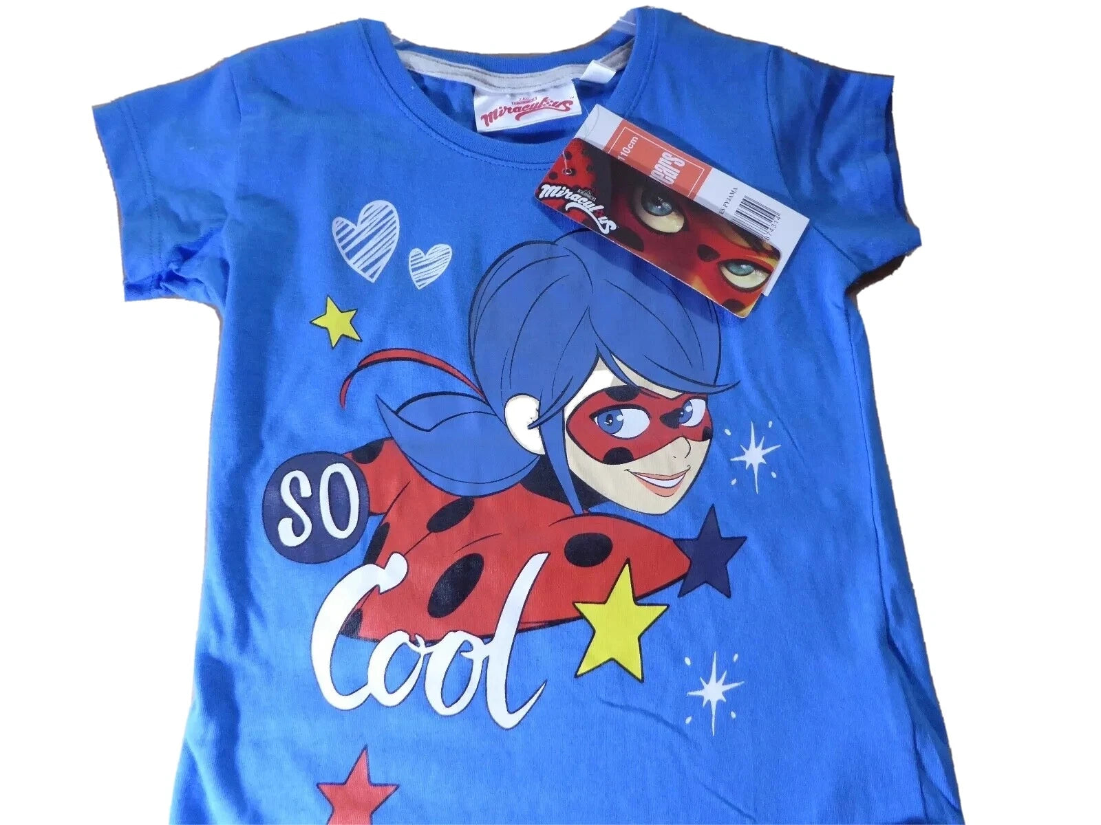 Girls Pyjamas Short Sleeve PJs Miraculous Tales Of Ladybug & Cat Noir PJ 2 Piece