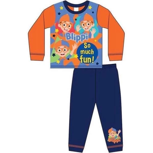 Blippi Pyjamas Pjs Unisex Nightwear Sleepwear Kids Childrens Toddler Character