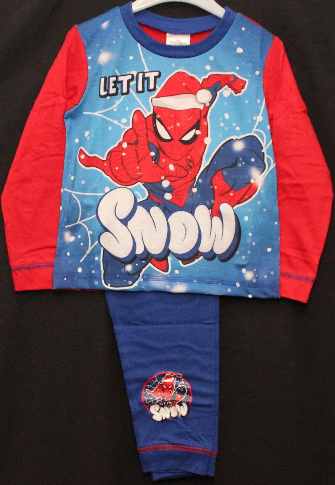 SPIDER-MAN Boy's Pyjamas/ Red & Blue SPIDEY PJs Sizes 1.5-5 Years