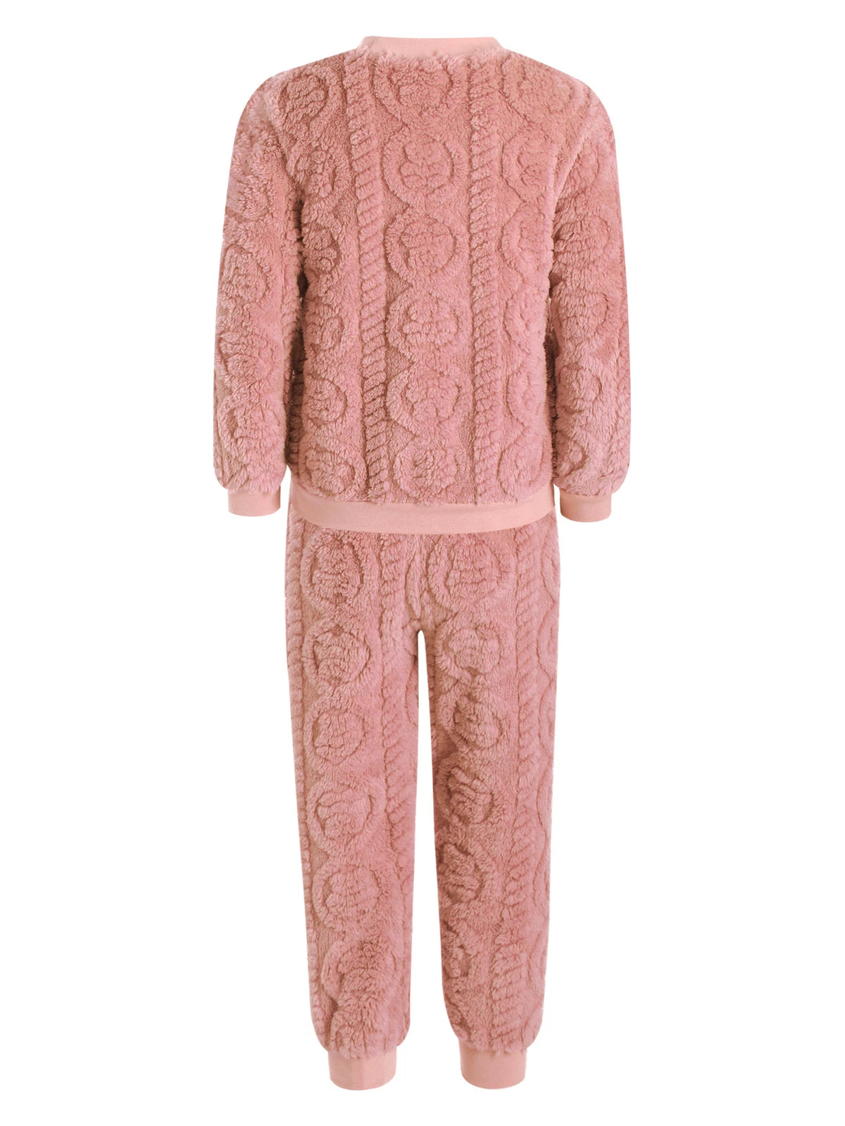 Kids Set Warm Pajamas Stand Collar Sleepwear Long Sleeve Nightwear Sleep Fancy