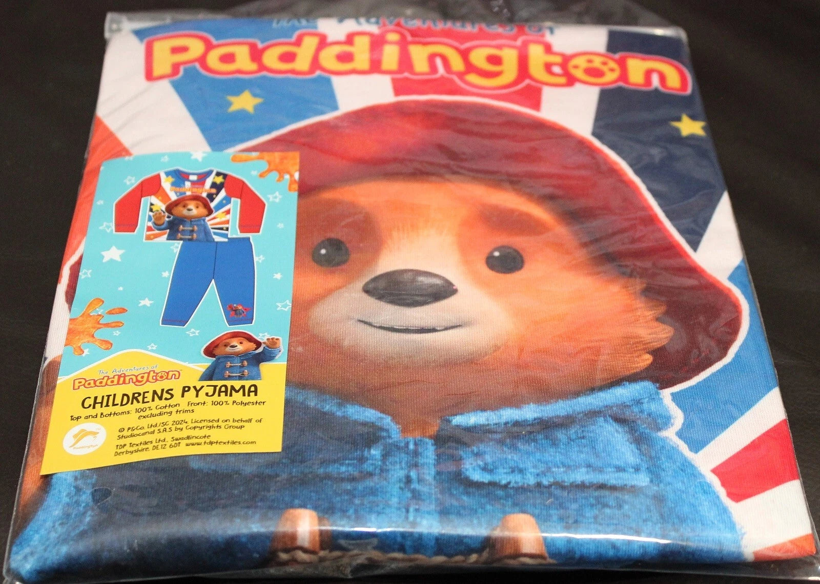 PADDINGTON BEAR Boy's Pyjamas /Blue & Red PADDINGTON PJs Sizes 18 Months-5 Years