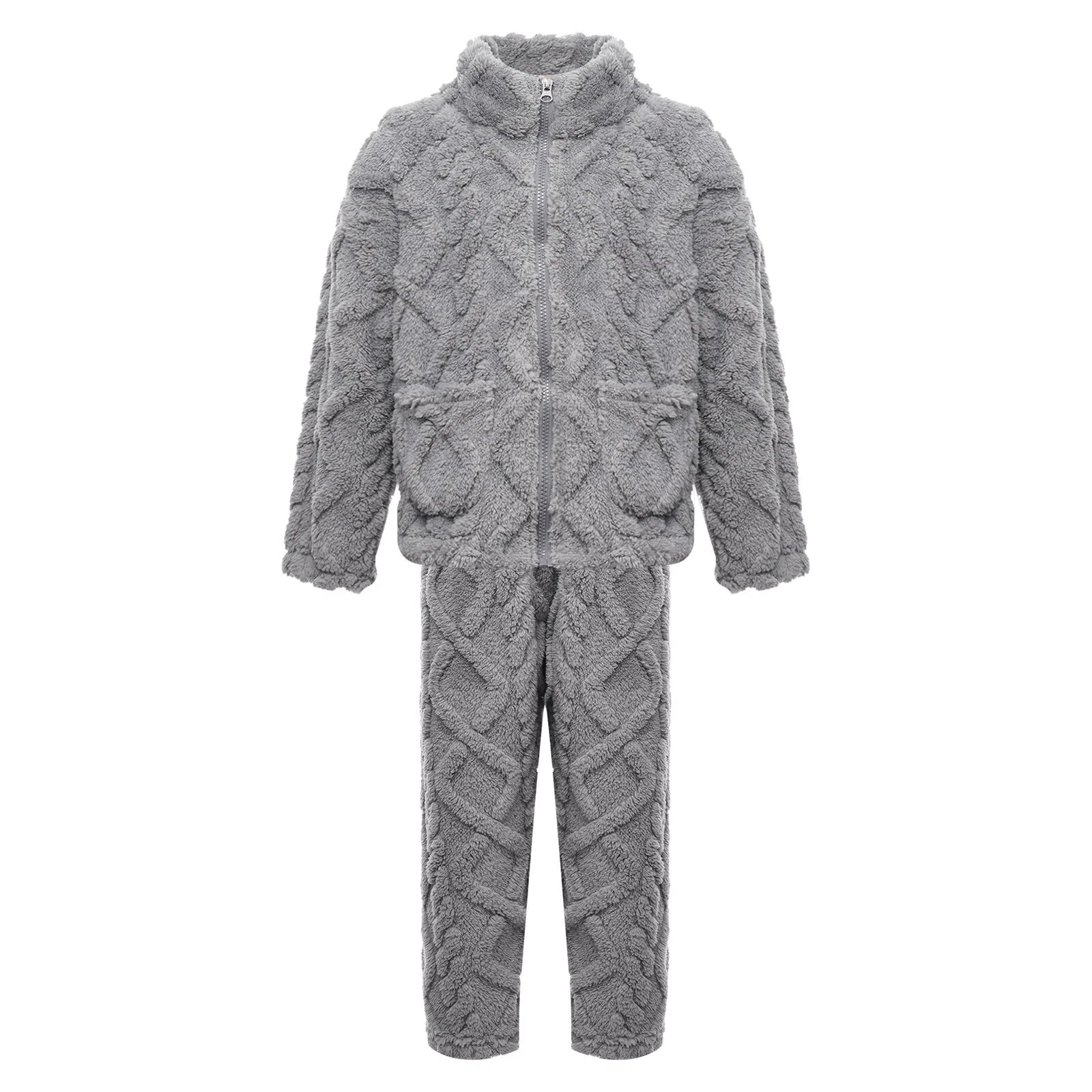 Unisex Kids Outfit Homewear Set Tops With Pants Pajamas Long Sleeve Loungewear