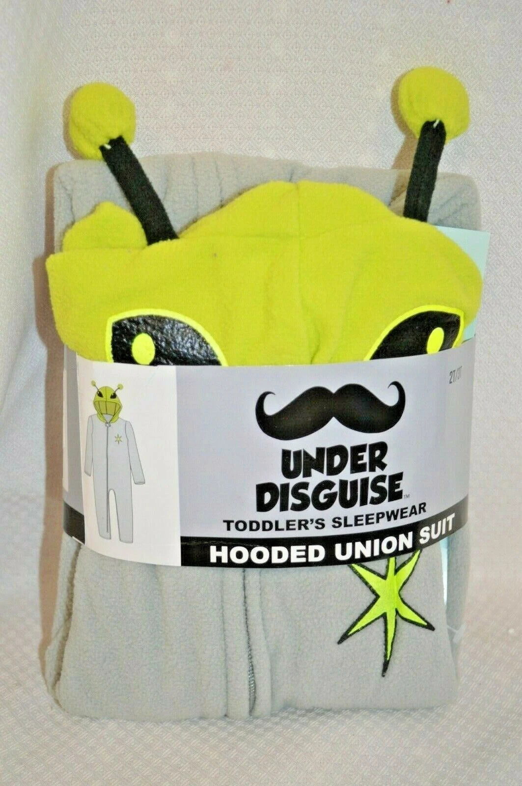 U PICK Under DISGUISE Toddler SLEEPWEAR Pajamas PJ's Hooded UNION Suit  2T/3T