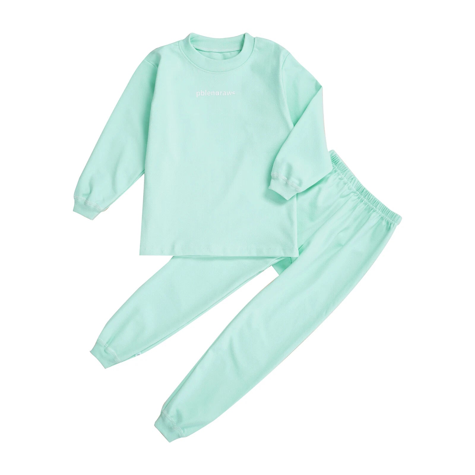 Kids Pajama Set Flannel Nightwear Soft Sleepwear Long Sleeve Homewear Fuzzy