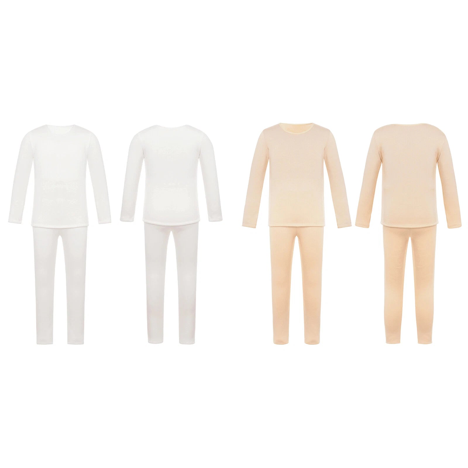 Kids Girl's Pajamas Set Long Sleeve Sleepwear Training Pullover And Pantyhose