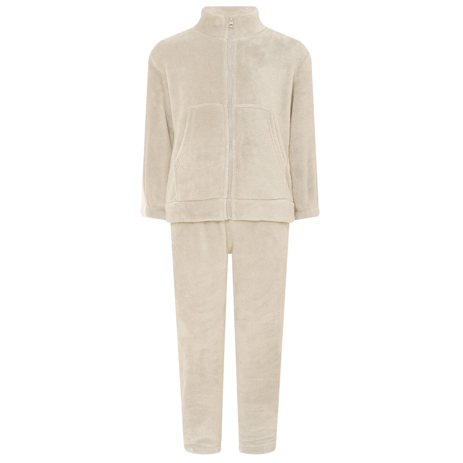 Kids Pajama Set Flannel Nightwear Soft Sleepwear Long Sleeve Homewear Fuzzy