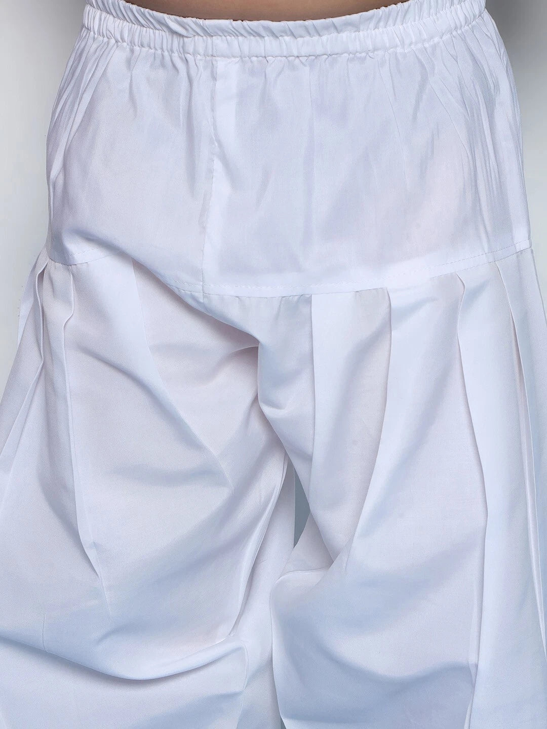 Kids Ethnic Mirror Work Cotton Kurta Pyjama Set/Party Wear Chikankari Kurta