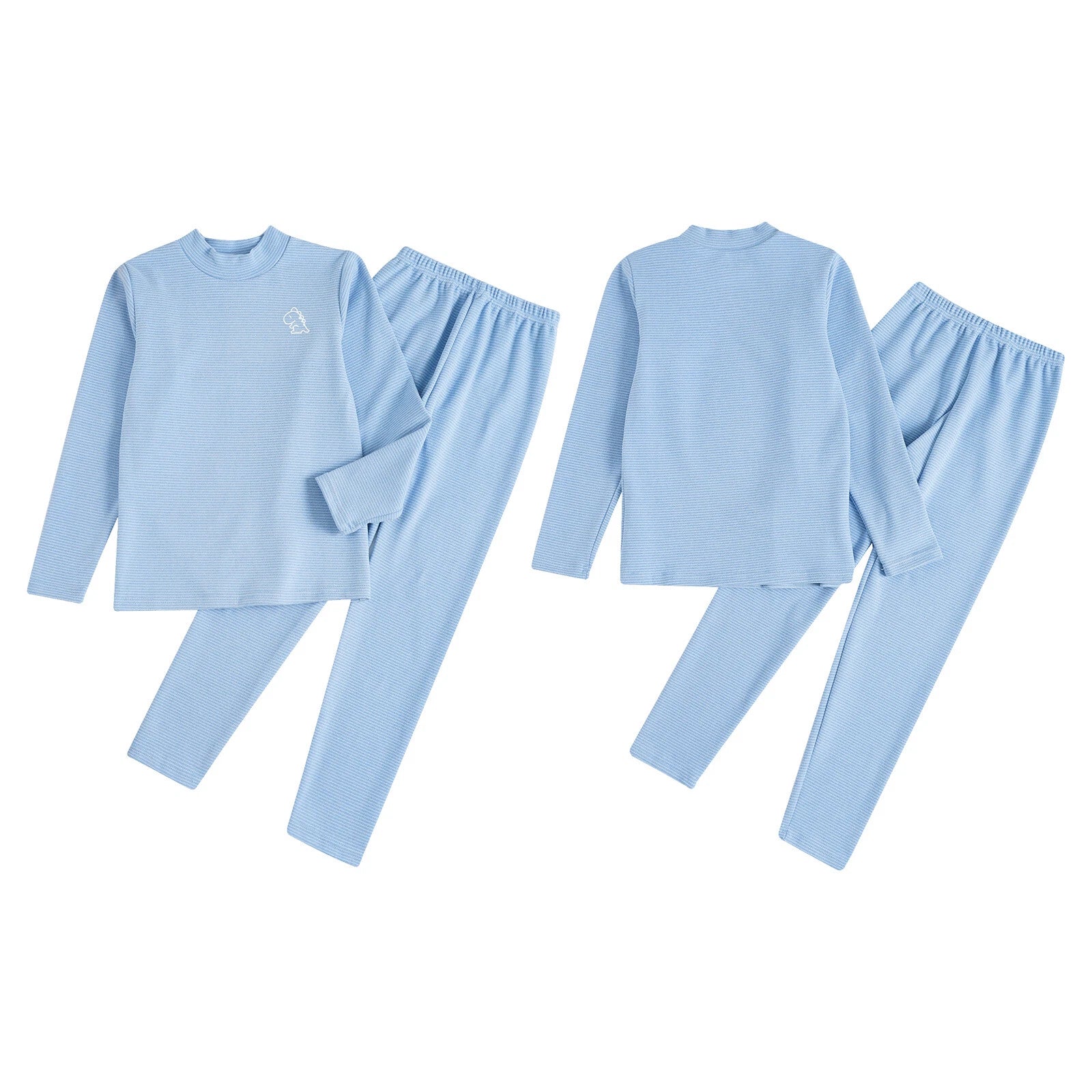 Kids Boys Girls Thermals Sets Pajamas T-shirt And Tights Suit Warm Active Home