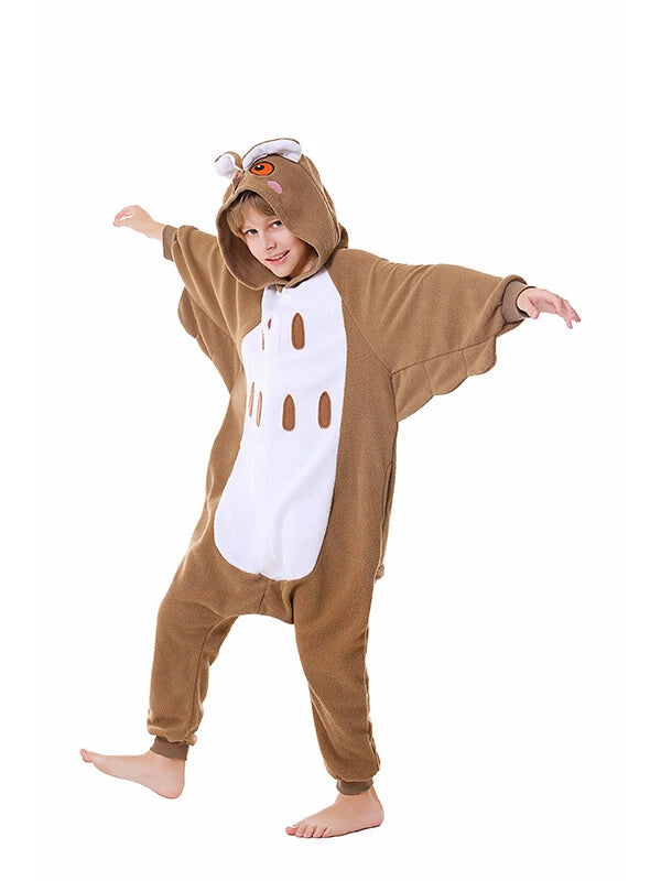 CANASOUR Kids Owl One-piece Pajamas Halloween Christmas Cosplay Costumes
