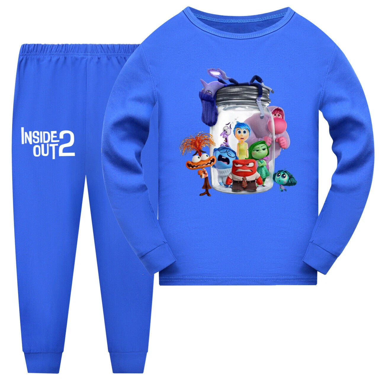 Girls Boys Long Sleeve Inside Out2 Pyjamas Loungewear Kids Nightwear Outfits Pjs