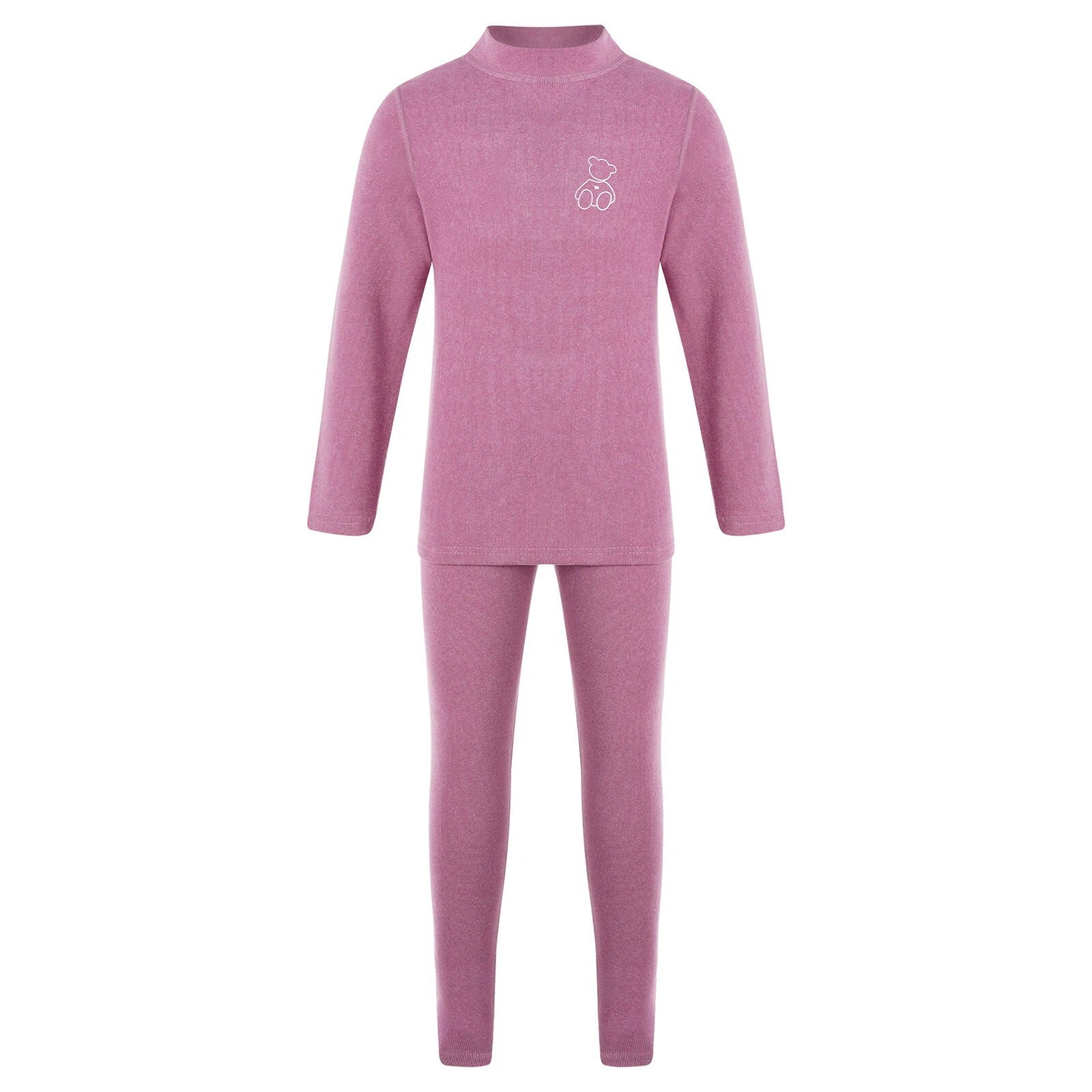 Kids Boys Girls Top Workout Tees Base Sleepwear Pajamas Set Exercise Suit Layer