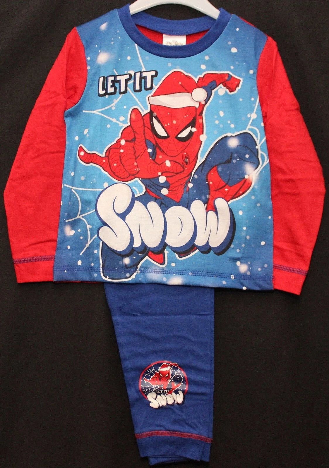 SPIDER-MAN Boy's Pyjamas/ Red & Blue SPIDEY PJs Sizes 1.5-5 Years