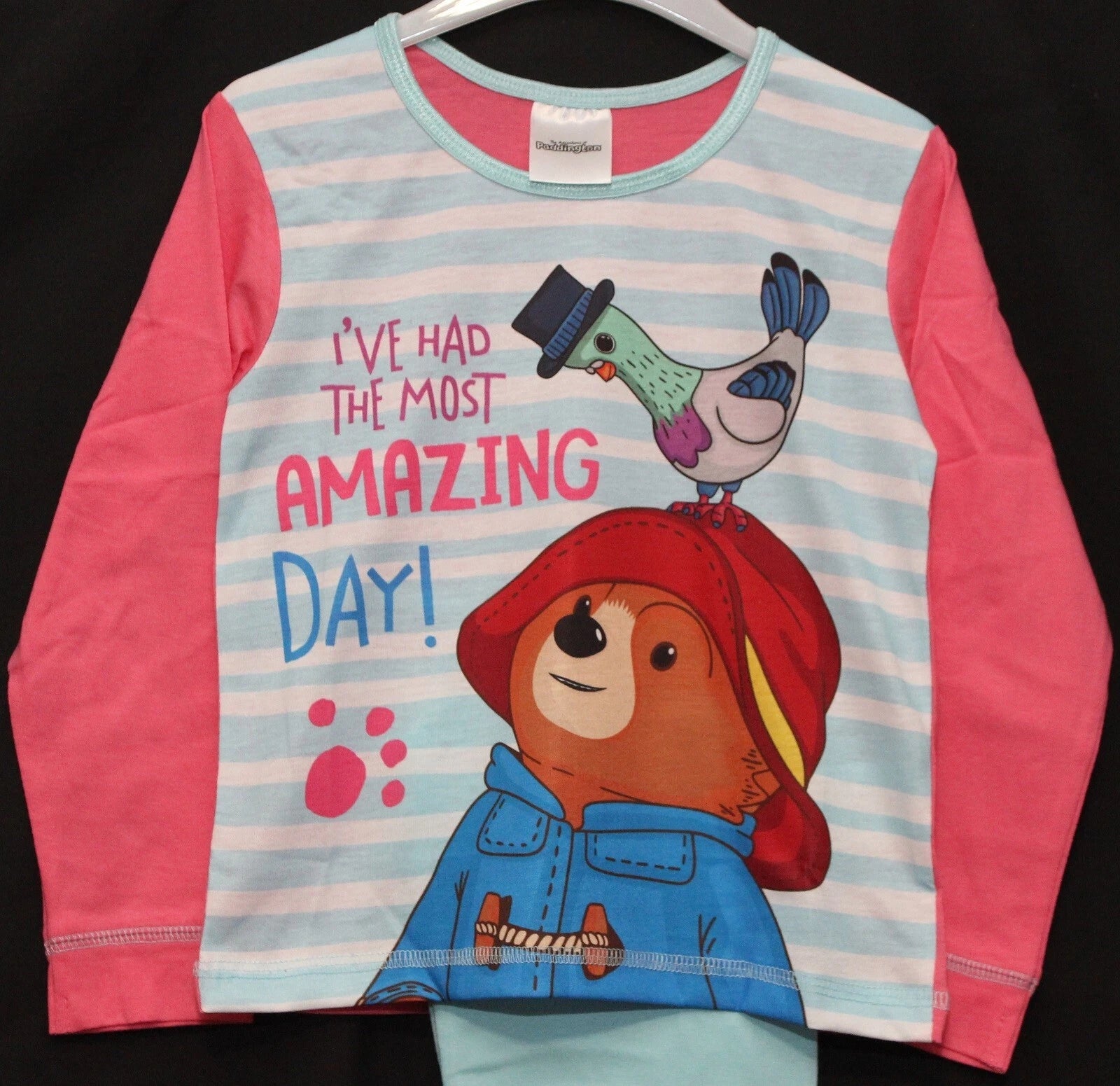 PADDINGTON BEAR Girl's Pyjamas / Pink & Blue PJs Sizes 18 Months - 5 Years