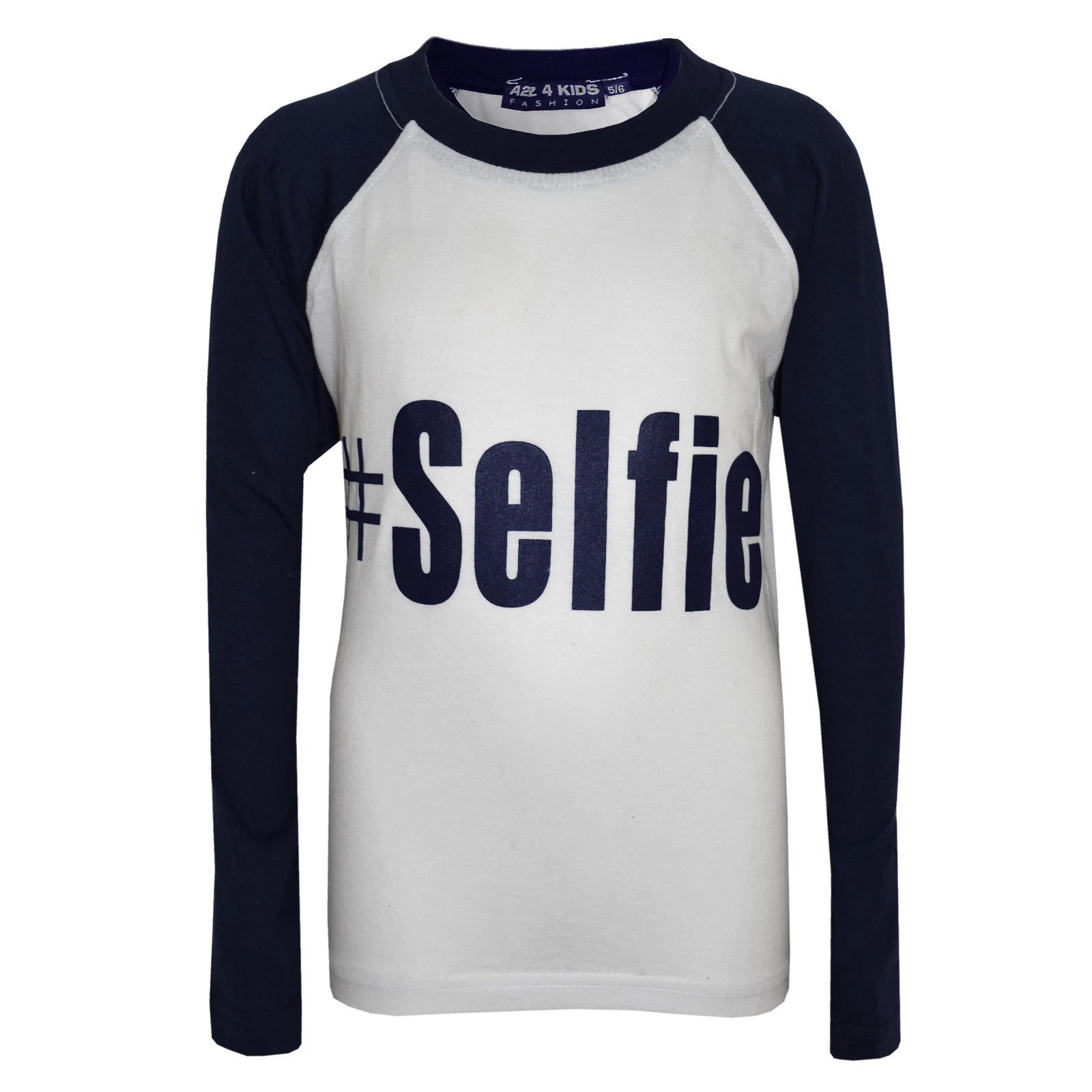 Kids Boys PJ's " #SELFIE " Printed Stylish Navy Pyjamas Loungewears 5-13 Years