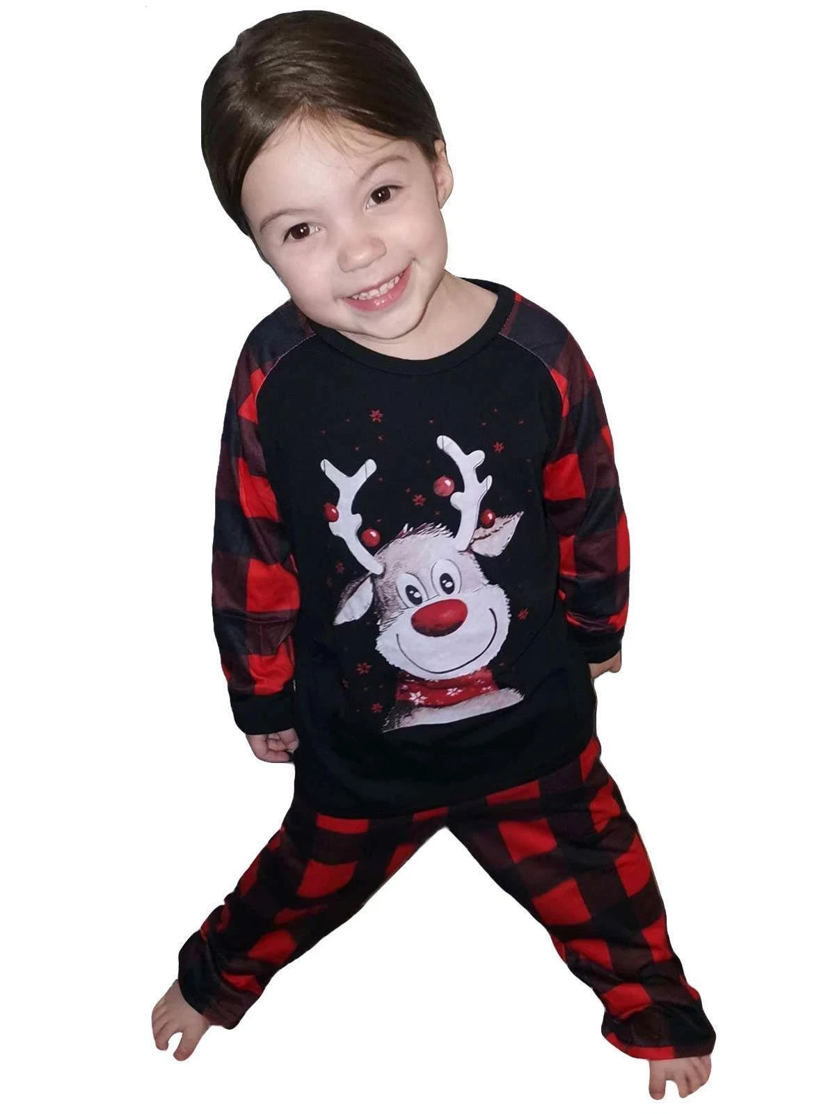 Kids Christmas Pyjamas Set Teens Girls Nightwear Boys Pjs Xmas Set Gift