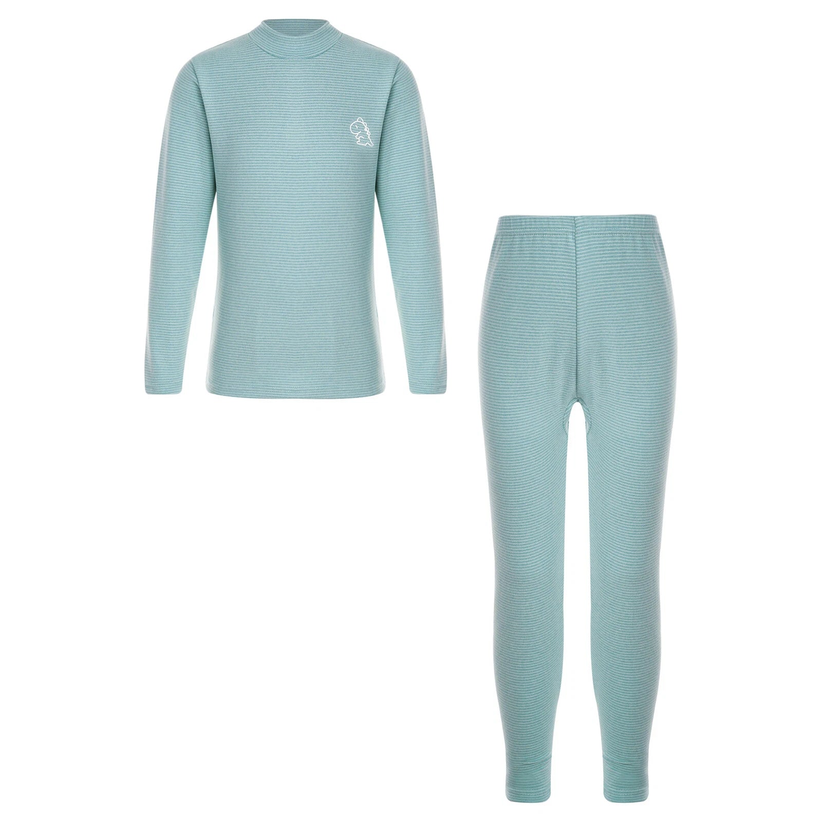 Kids Boys Girls Thermals Sets Pajamas T-shirt And Tights Suit Warm Active Home