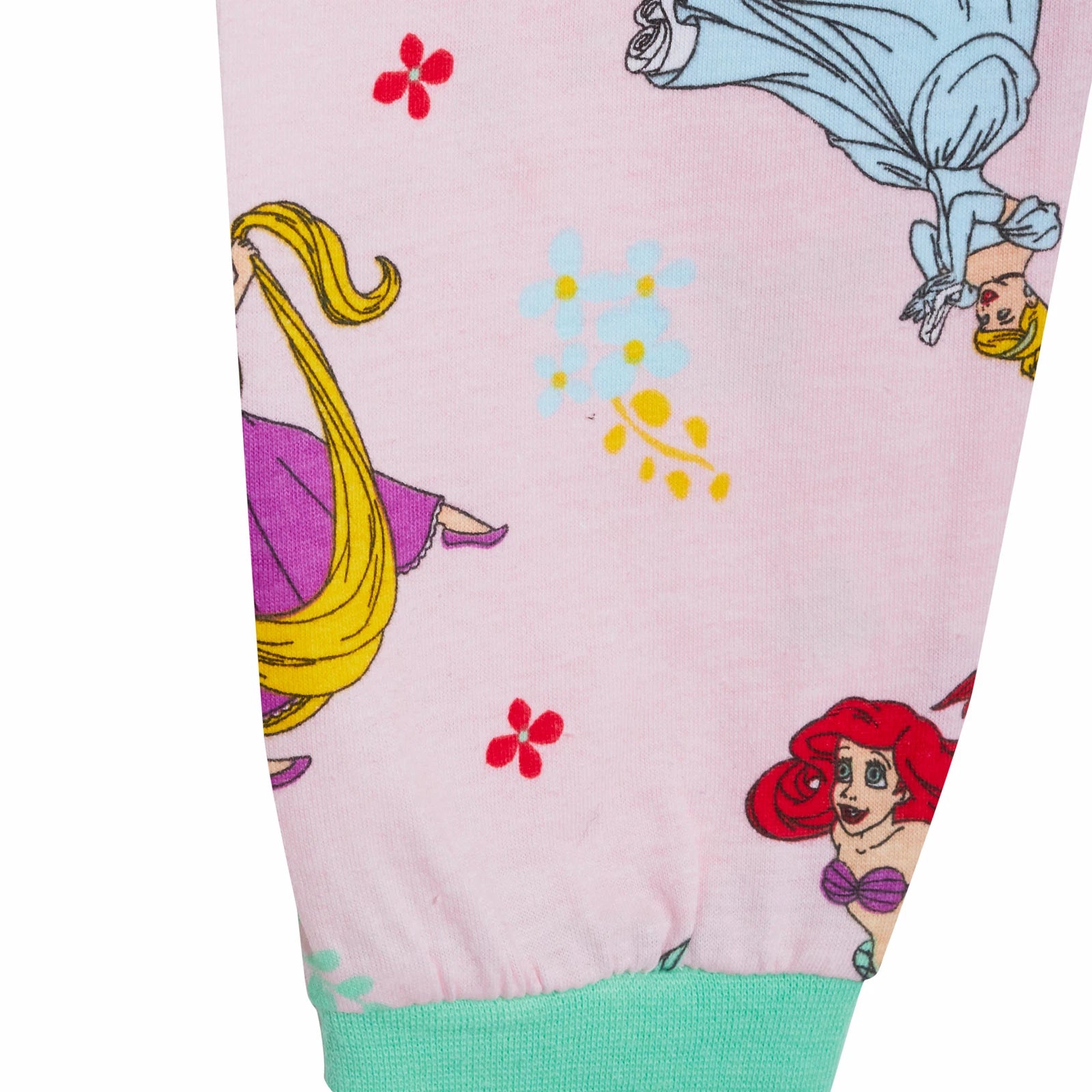 Disney Princess Girls Pyjamas for Kids Full Length Pjs Set 100% Cotton Nightwear