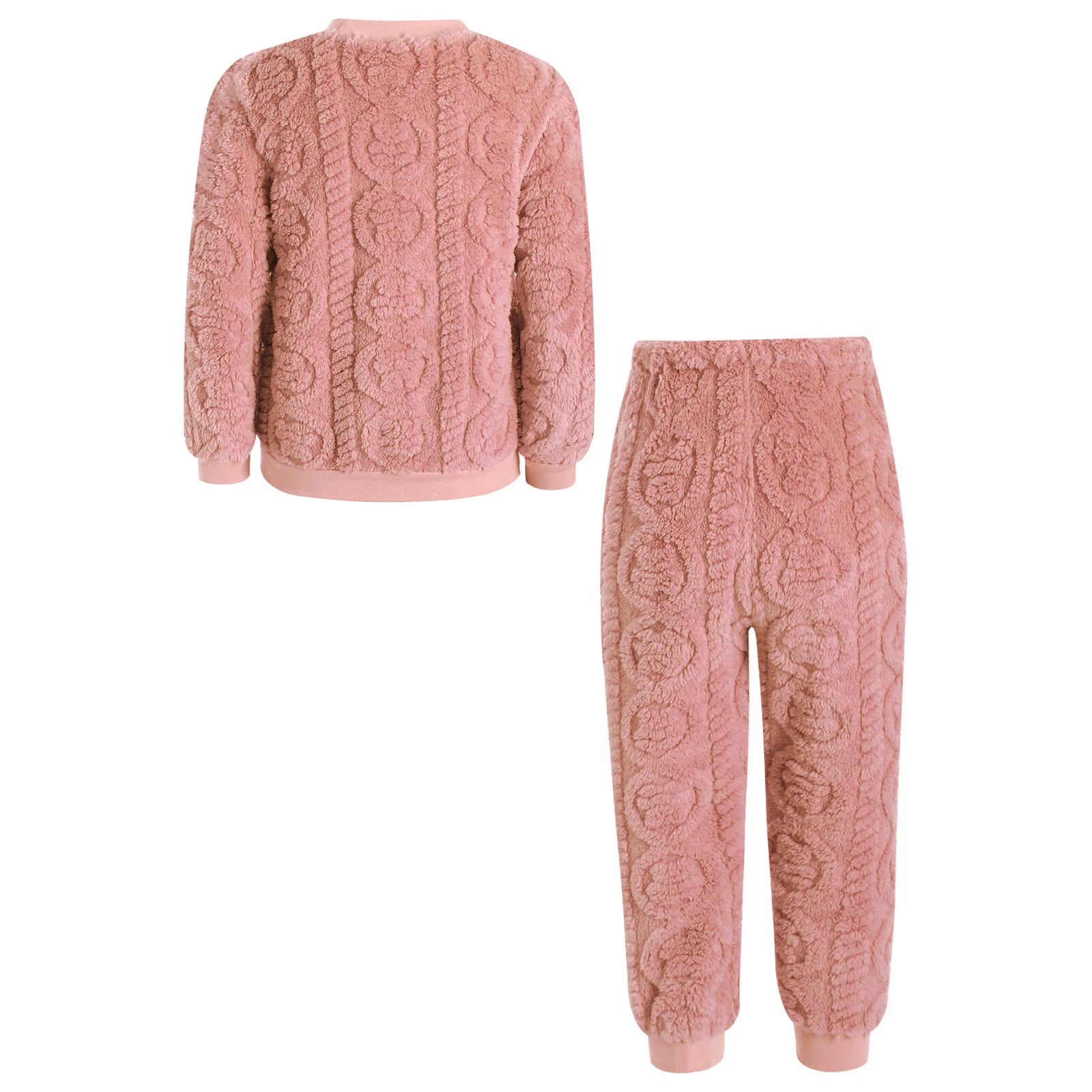 Kids Set Warm Pajamas Stand Collar Sleepwear Long Sleeve Nightwear Sleep Fancy