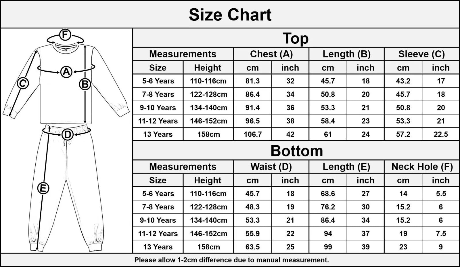 Kids Girls Pink Warm Fleece Pyjamas Sleepover 2 Piece Gift Set Age 5-13 Years