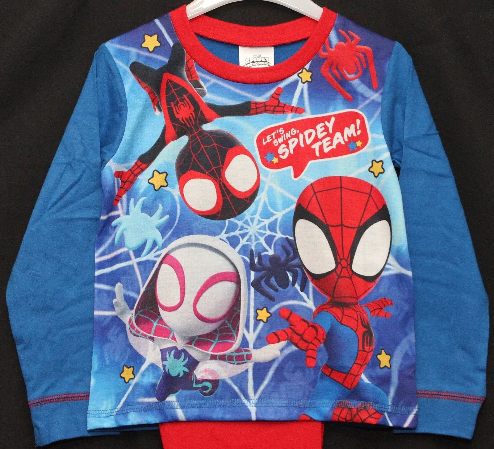 SPIDER-MAN Boy's Pyjamas/ Red & Blue SPIDEY PJs Sizes 1.5-5 Years