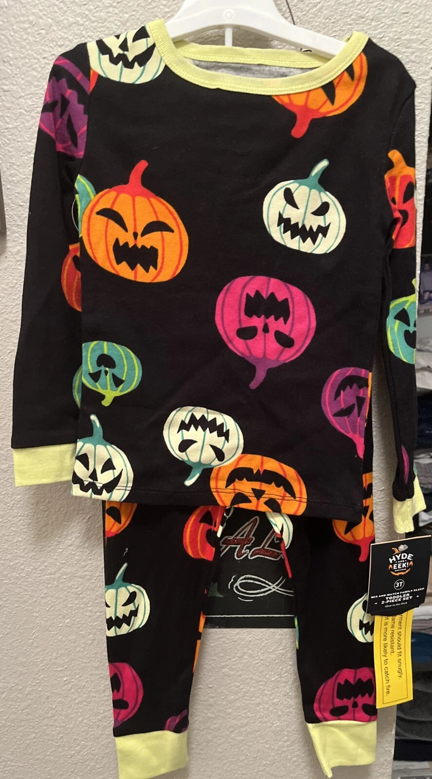 Hyde And Eek Kids Glow-In-The-Dark Halloween Pajamas