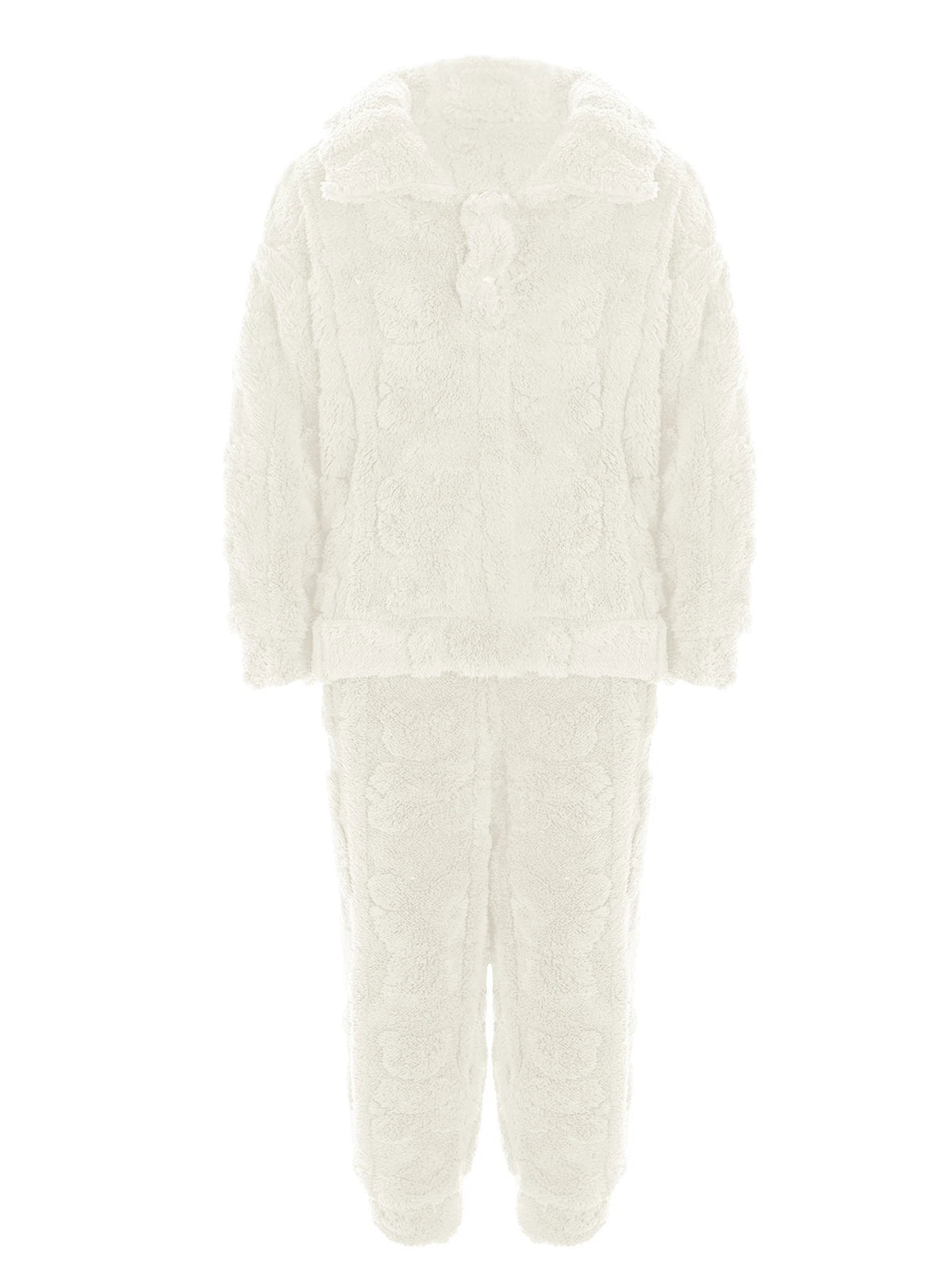 Kids Sleepwear Thicken Set Warm Pajamas Sleeping Sleepsuit Fleece 2pcs Casual