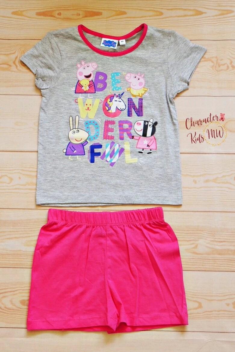 Peppa Pig Girl Pyjamas set Top and short  kids Nightwear  Size 3 to 6 Years