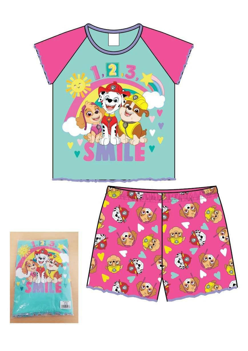 Boys Girls Kids Character Short Pyjamas pjs 9 Months - 10 Years