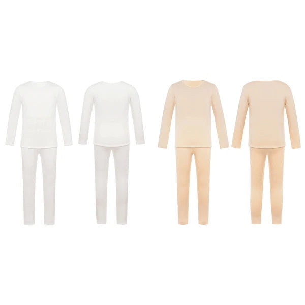 Kids Girl's Pajamas Set Long Sleeve Sleepwear Training Pullover And Pantyhose