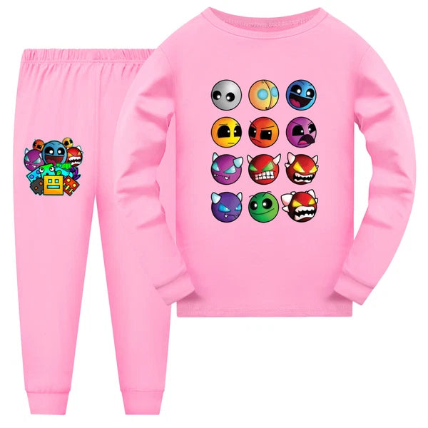 Children's Color HD Printing 110-170 Trend Long Sleeve Trousers Pajamas Suit Dai