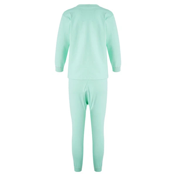 Kids Pajama Set Flannel Nightwear Soft Sleepwear Long Sleeve Homewear Fuzzy