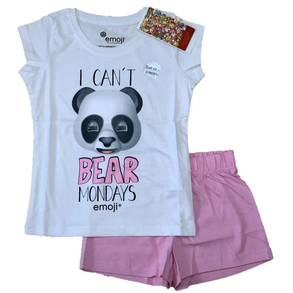 Boys Girls Kids Children Pyjamas Short Sleeve T-Shirt Shorts Set Age 2-12 Years