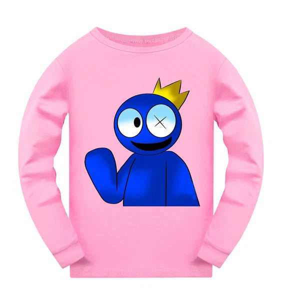 Popular Children's Rainbow Friends Pajama Top+Pants Pajama PJ Set Gift