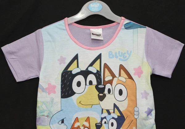 BLUEY Girl's Short Pyjamas / Shorty/Summer PJs Sizes 18 Months-5 Years