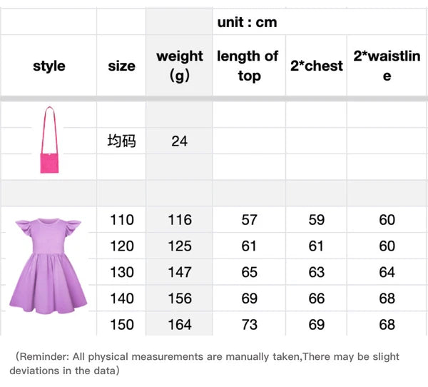 Cartoon Print Girl's Short-Sleeved Pajamas Home Clothes Nightdress Skirt New Hot