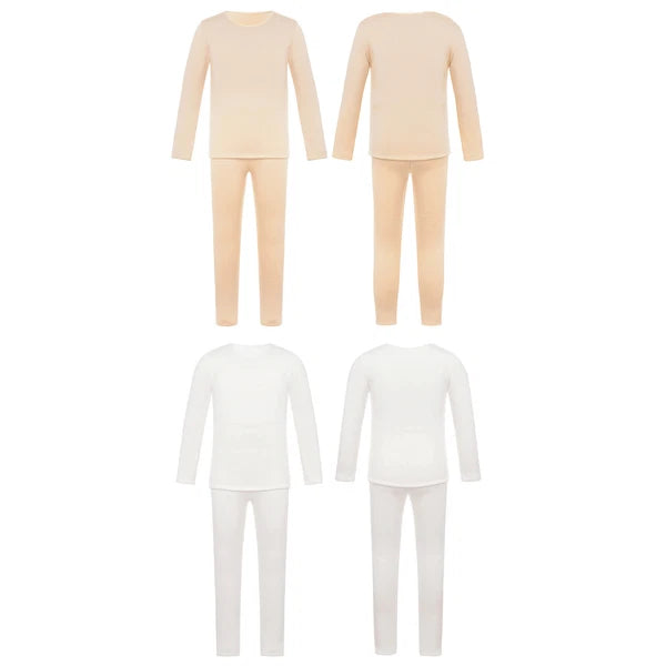 Kids Girl's Pajamas Set Long Sleeve Sleepwear Training Pullover And Pantyhose